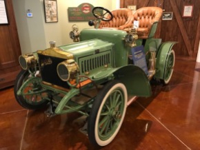 1906 Mitchell Roadster--finally in her own spot in the museum